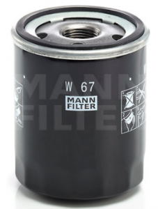W 67 Фильтр масл. (MMC Lancer >09, Colt >04, Smart Forfour 04-06)