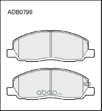 Колодки торм.перед.ГАЗ NEXT ALLIED NIPPON ADB0796