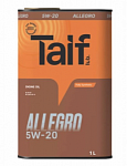 Масло моторное синтетическое TAIF ALLEGRO 5W-20 (1 л) API SP, ILSAC GF-6A
