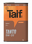 Масло моторное синтетическое TAIF TANTO 0W-20 (4 л) API SN, ILSAC GF-5